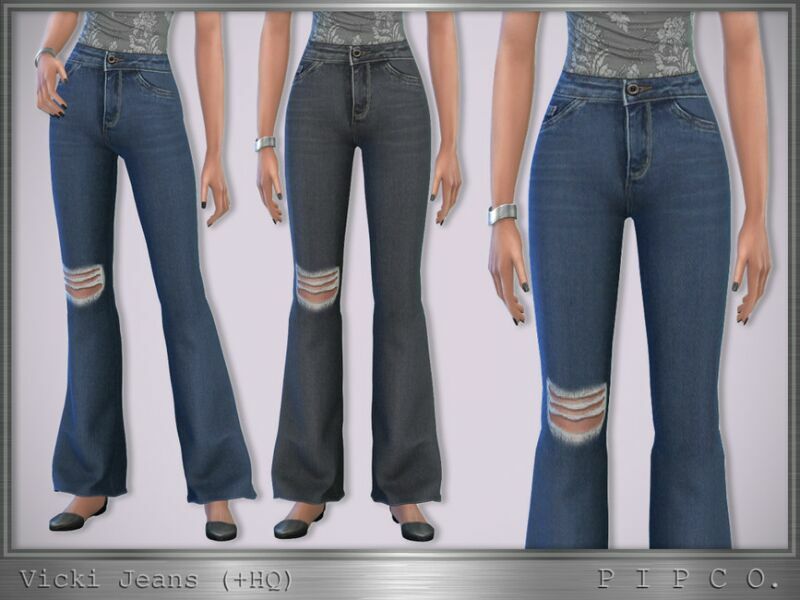 Vicki Jeans (Flared). By Pipco Sims 4 CC