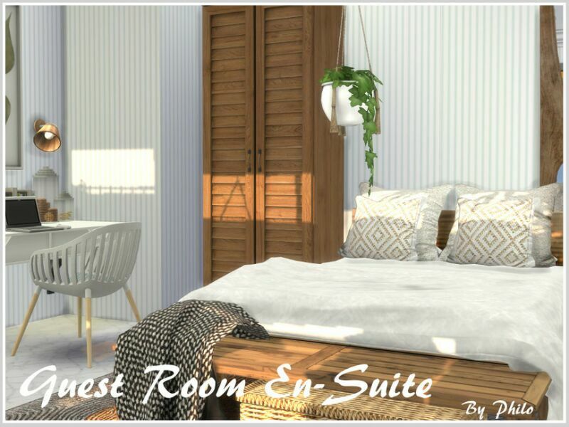 Villa D’Alt Guest Room En-Suite By Philo Sims 4 CC