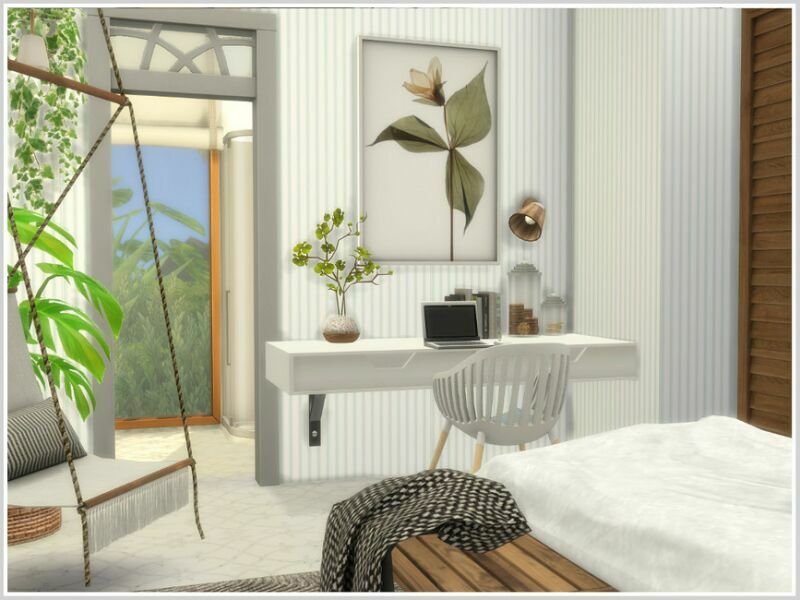 sims 4 cc villa dalt guest room en suite by philo 4