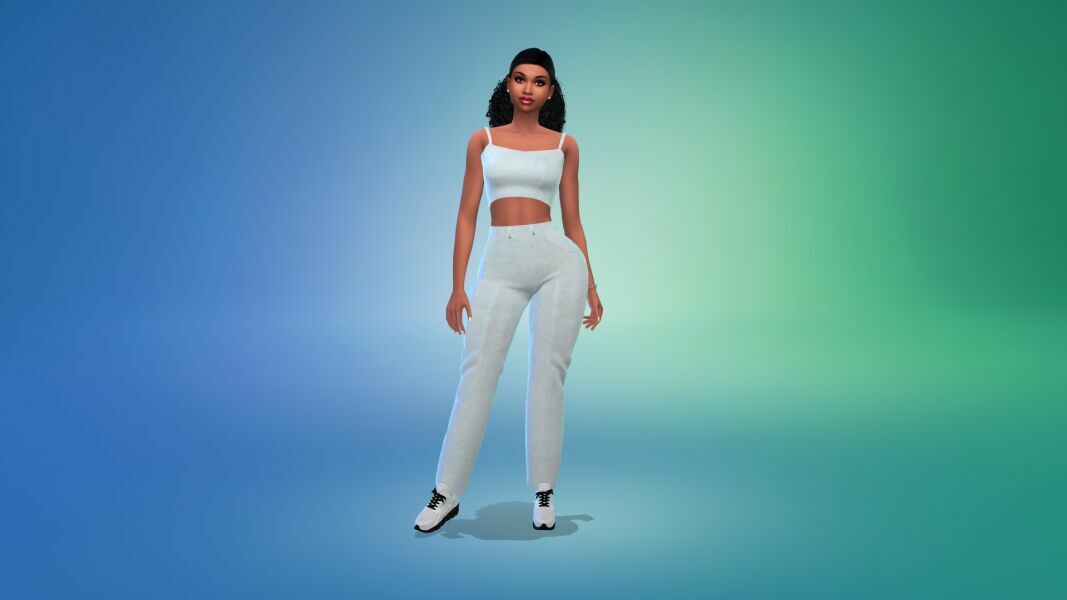 sims 4 cc vtk af the casual comfy top high waisted jeans hq outfit by vtk 11