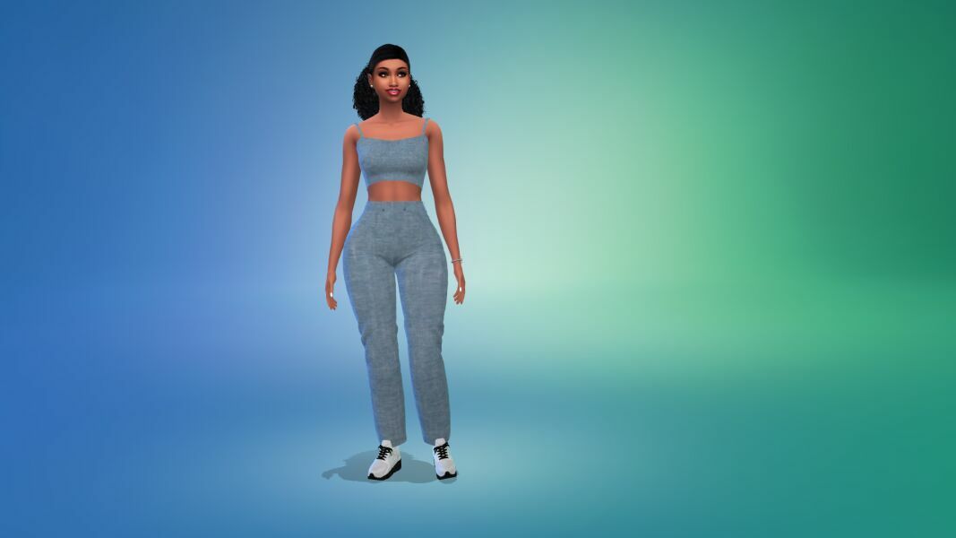 sims 4 cc vtk af the casual comfy top high waisted jeans hq outfit by vtk 4