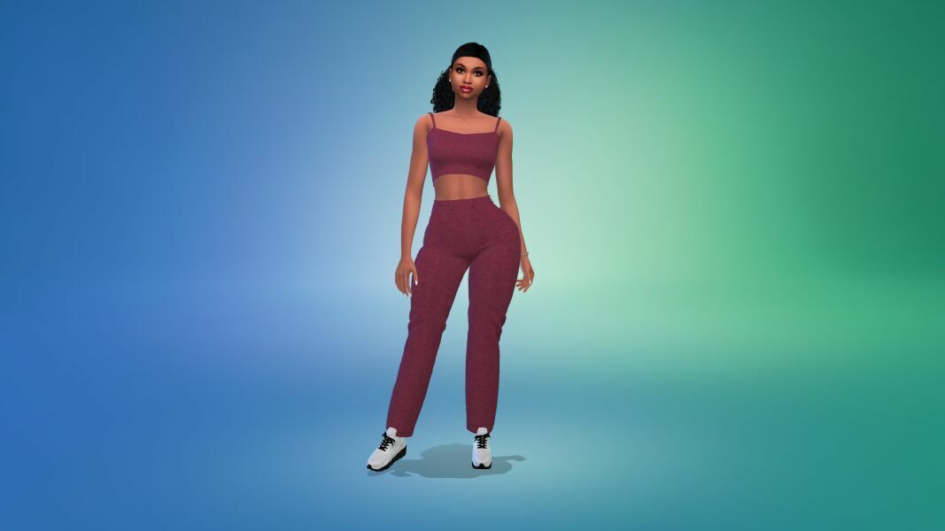 sims 4 cc vtk af the casual comfy top high waisted jeans hq outfit by vtk 9