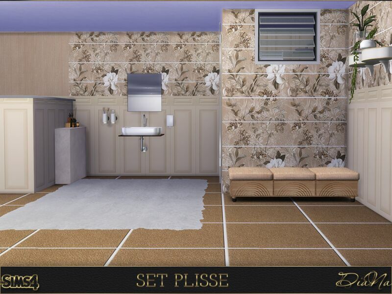 sims 4 cc wall and floor tile set plisse by dianasims 5