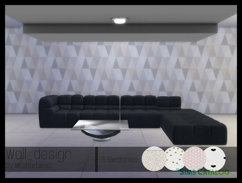 Wall Design| 5 Swatches By Mrsbarbiex3 Sims 4 CC