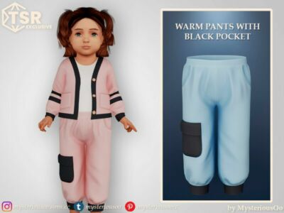 Warm Pants With Black Pocket By Mysteriousoo Sims 4 CC