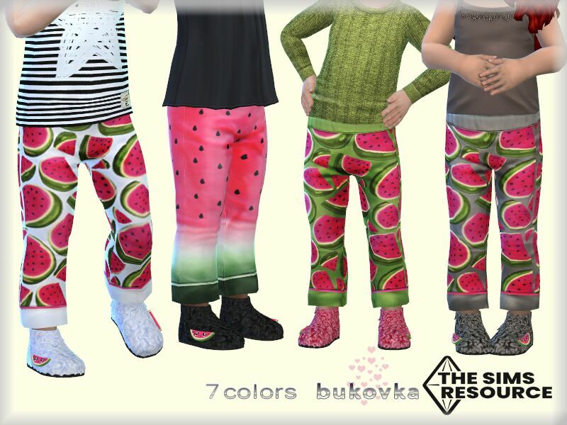 Watermelon Pants By Bukovka Sims 4 CC