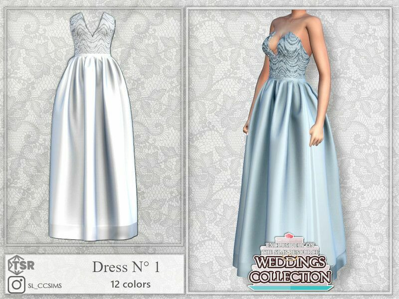 Wedding_Sl_Dress_1 Sims 4 CC