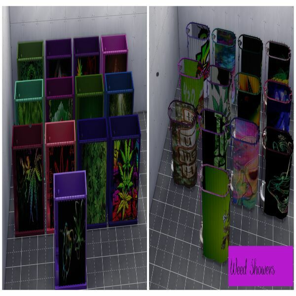 Weed Showers By Moonlightsimmer Sims 4 CC