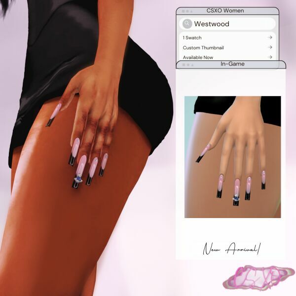 sims 4 cc westwood nails 2