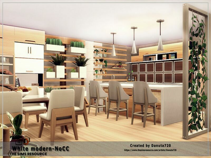 sims 4 cc white modern no cc by danuta720 3