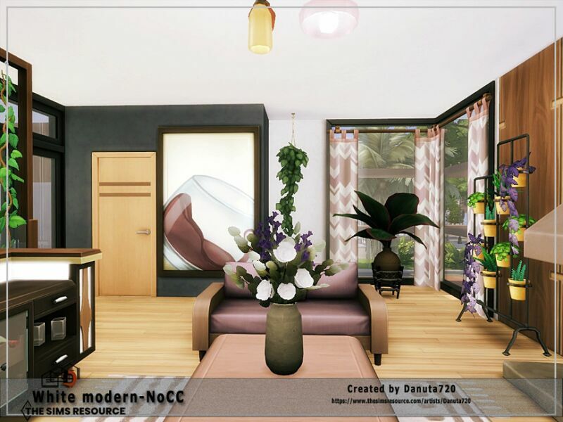 sims 4 cc white modern no cc by danuta720 6