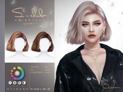 Wind Short Hair (Aaron) By S-Club Sims 4 CC