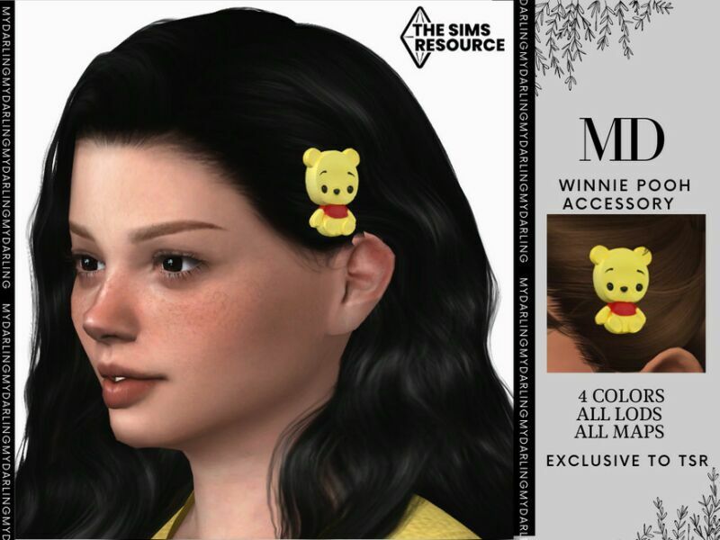 Winnie Pooh Accessory Hair Child By Mydarling20 Sims 4 CC