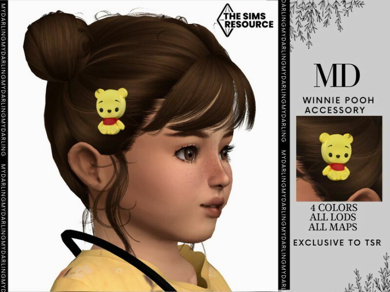 Winnie Pooh Accessory Hair Toddler By Mydarling20 Sims 4 CC