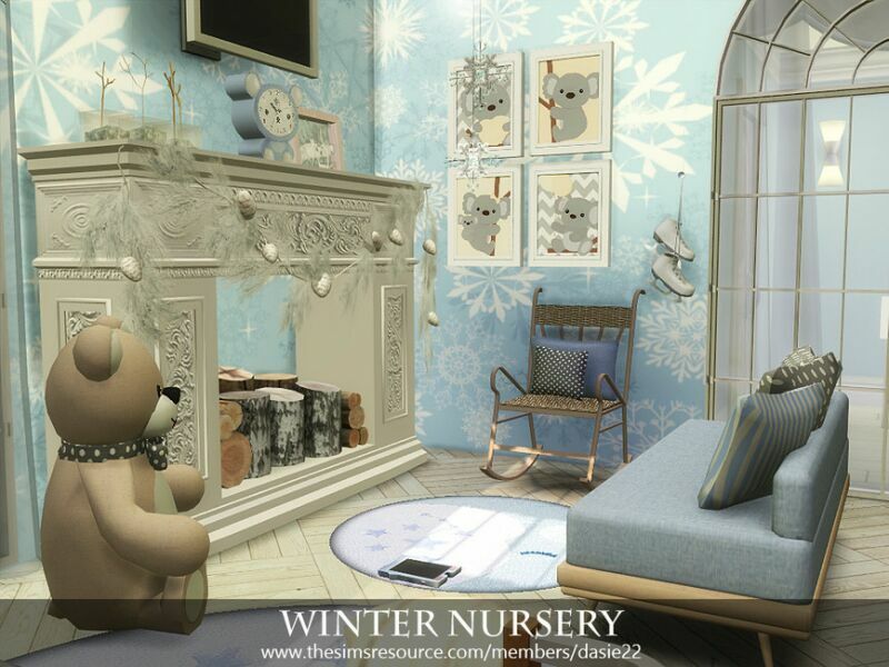 sims 4 cc winter nursery by dasie2 2