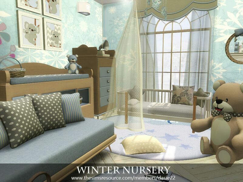 sims 4 cc winter nursery by dasie2 3