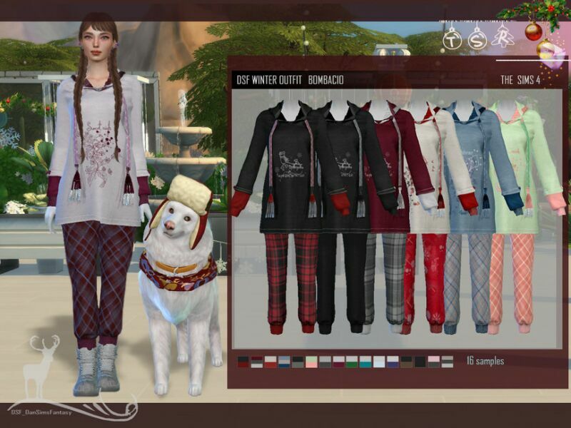 Winter Outfit Bombacio By Dansimsfantasy Sims 4 CC