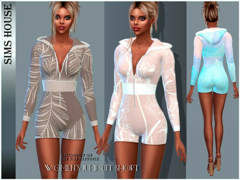 Women’S Jumpsuit Short Sims 4 CC