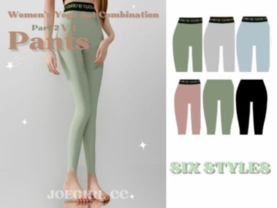 Women’s Yoga SET Combination V1 Part 2 By Joegirl Sims 4 CC