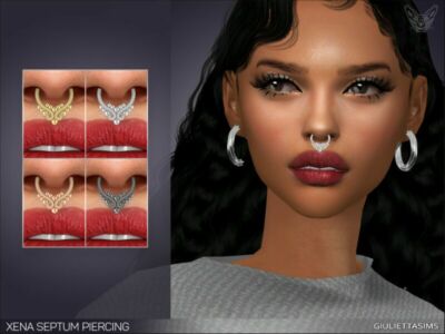 Xena Septum Piercing By Feyona Sims 4 CC