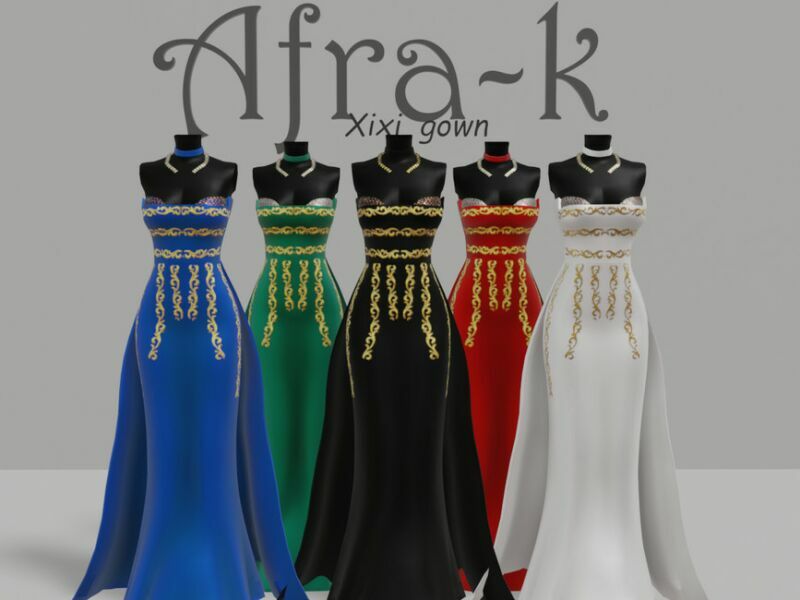 sims 4 cc xixi gown by akaysims 2