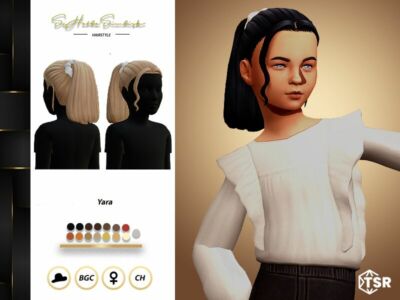 Yara Hairstyle (Child) By Sehablasimlish Sims 4 CC