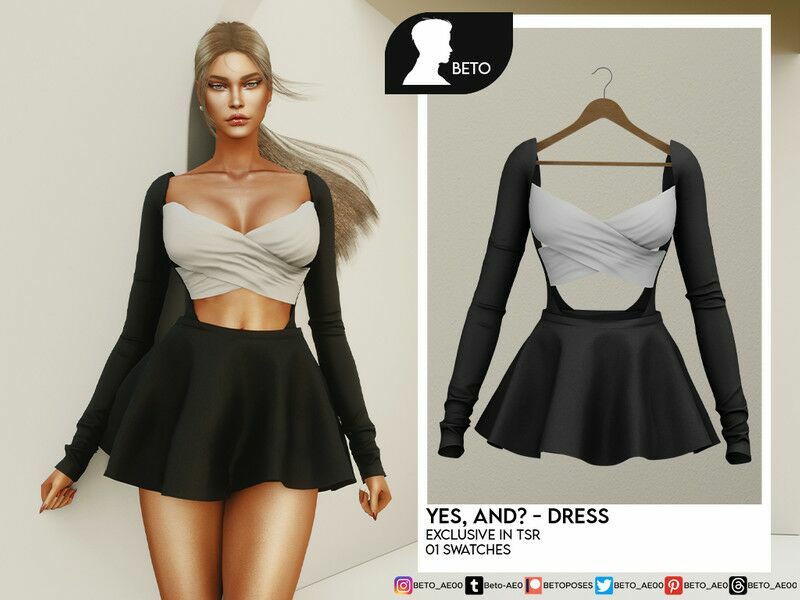 YES, And (Dress) Sims 4 CC