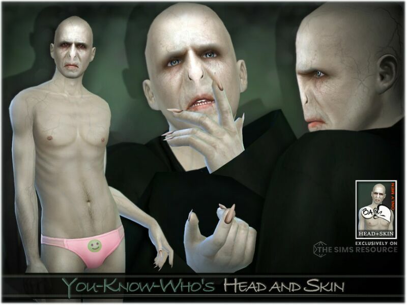 You-Know-Who’S Head And Skin By Bakalia Sims 4 CC