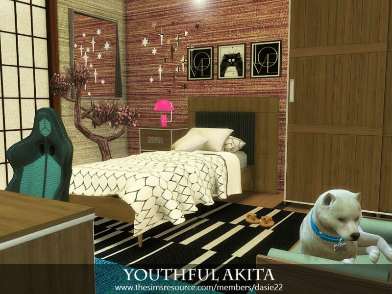 Youthful Akita By Dasie2 Sims 4 CC