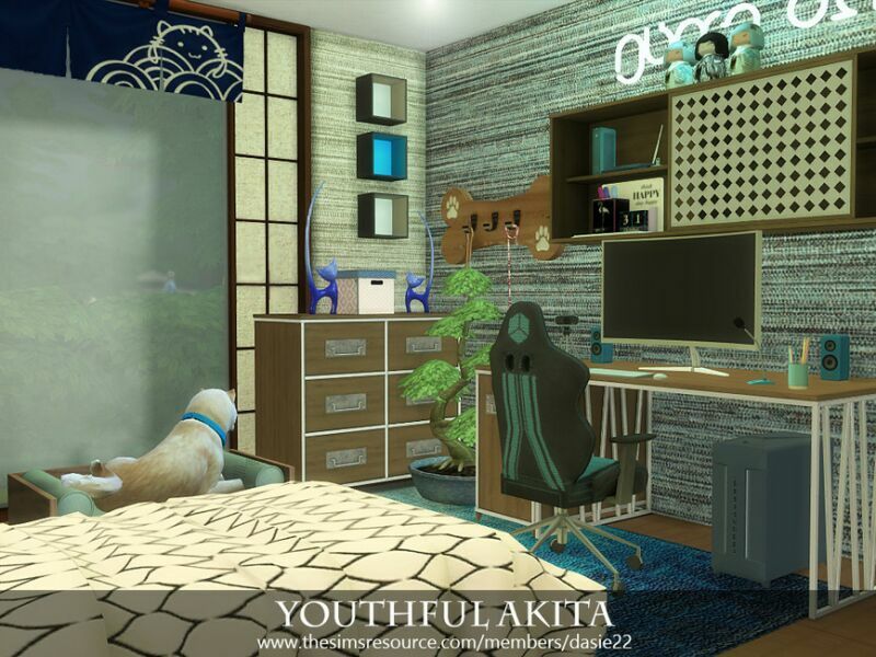 sims 4 cc youthful akita by dasie2 2