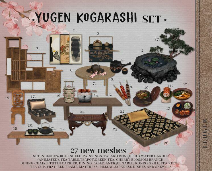 Yugen Kogarashi SET Sims 4 CC