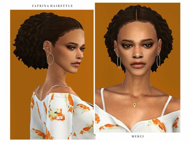 Zafrina Hairstyle By ‘-Merci- Sims 4 CC