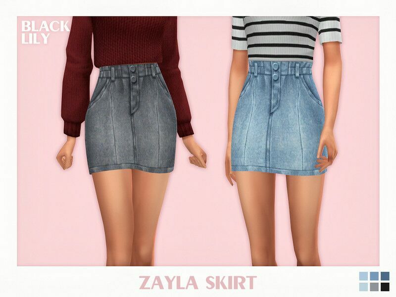 Zayla Skirt Sims 4 CC