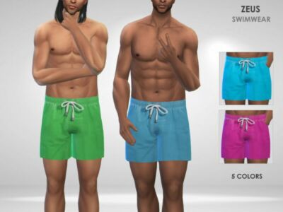 Zeus Swimwear By Puresim Sims 4 CC