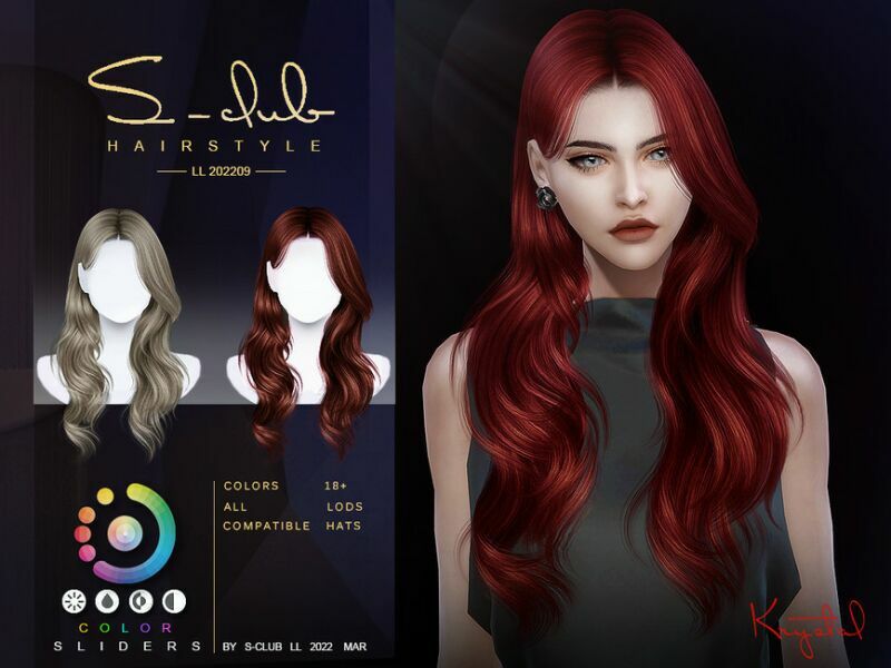 sims 4 cc 2022ll09 curly long hairstyle krystal by s club by s club 2