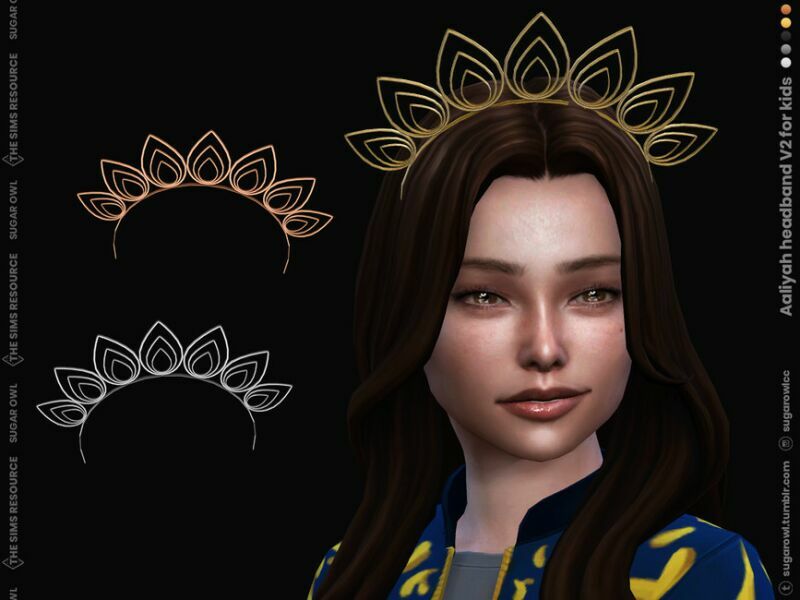 Aaliyah Headband V2 For Kids Sims 4 CC