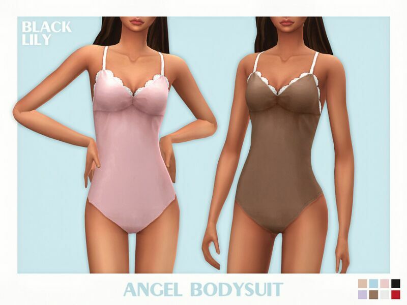 Angel Bodysuit Sims 4 CC