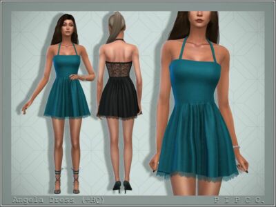 Angela Dress. By Pipco Sims 4 CC