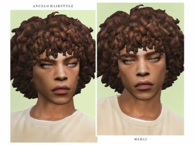 Angelo Hairstyle By ‘-Merci- Sims 4 CC