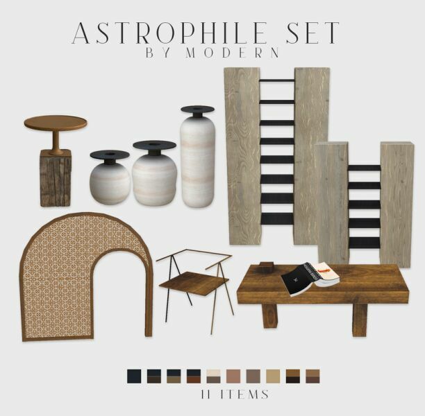 Astrophile SET By Modern Sims 4 CC