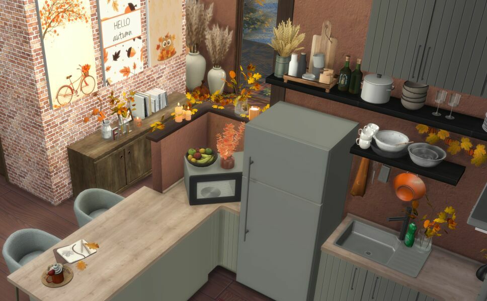 sims 4 cc autumn house 7