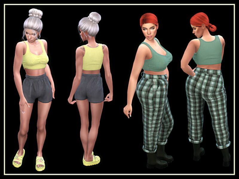 sims 4 cc basic short top by nadiafabulousflow 2