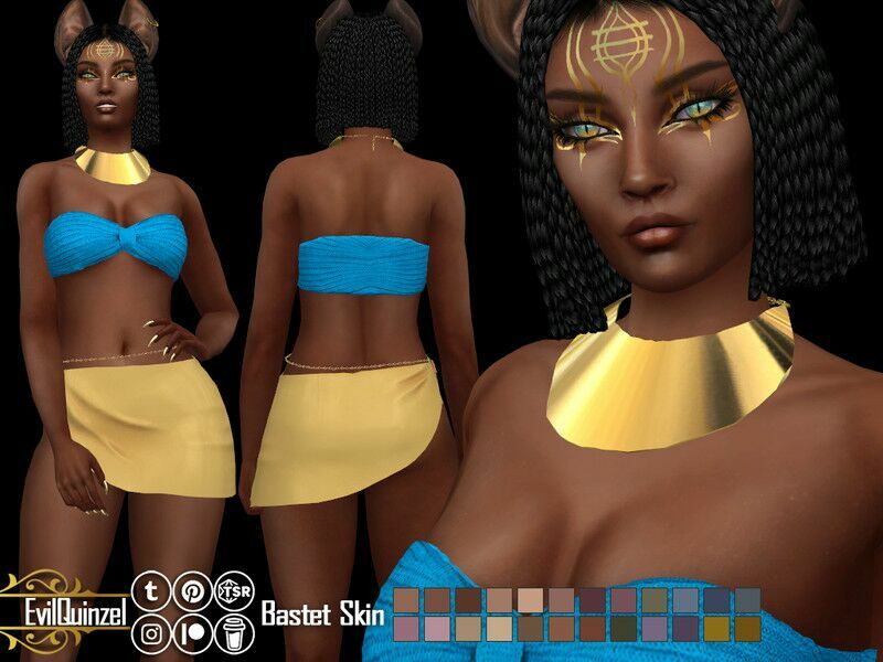 ‘Bastet Skin / Skintones’ Sims 4 CC