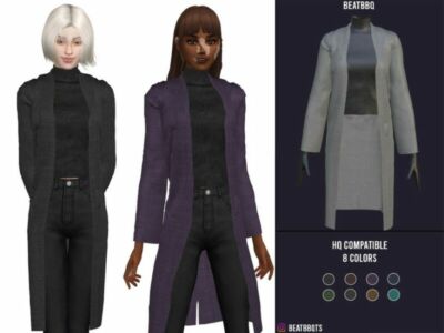 Beatbbq Coat By Beatbbq Sims 4 CC