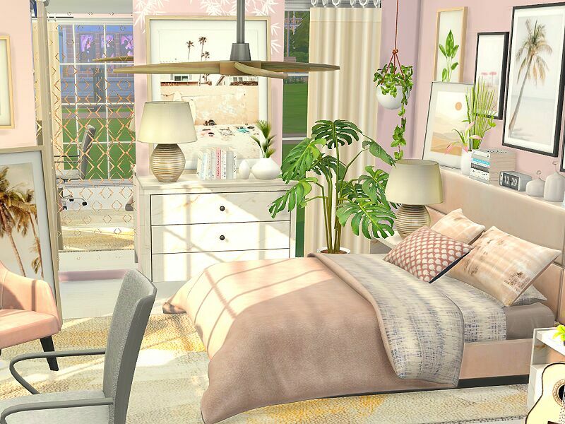 Bedroom – Palm Beach – CC By Flubs79 Sims 4 CC