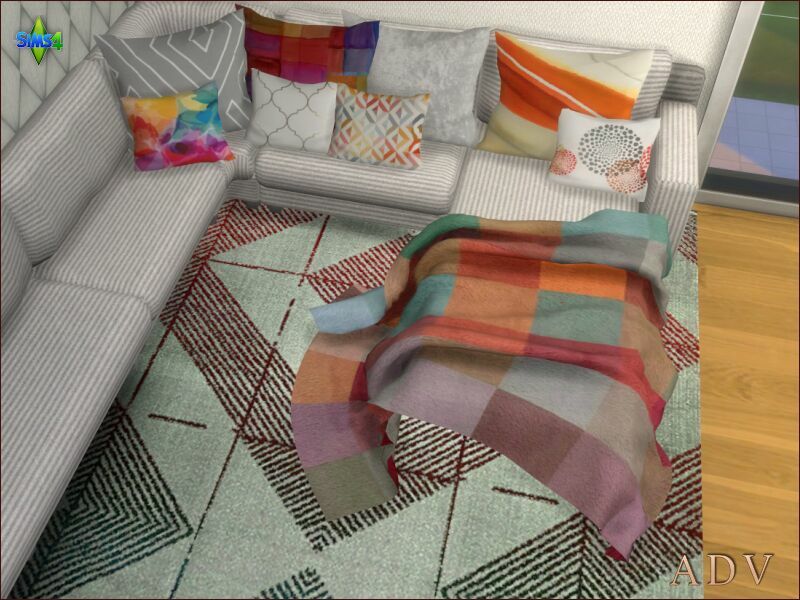 sims 4 cc blankets pillows and rugs 3