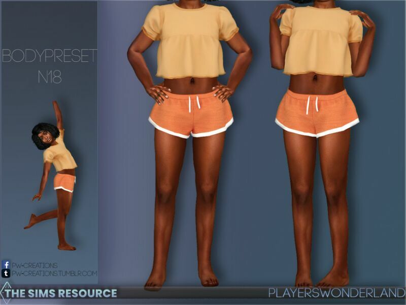 Bodypreset N18 By Playerswonderland Sims 4 CC