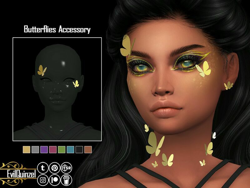 Butterflies Accessory Sims 4 CC