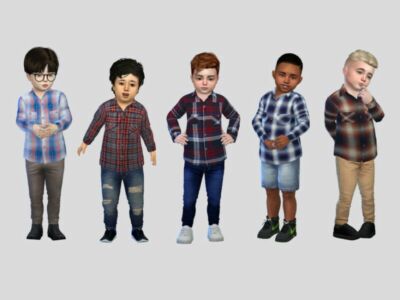 Buttonups Co.ii Toddler By Mclaynesims Sims 4 CC