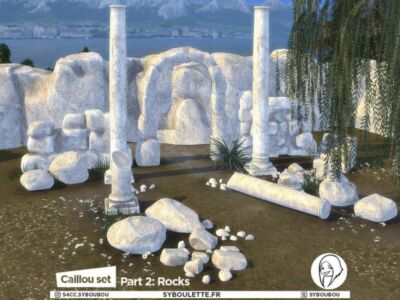 Caillou SET – Part 2: Rocks By Syboubou Sims 4 CC